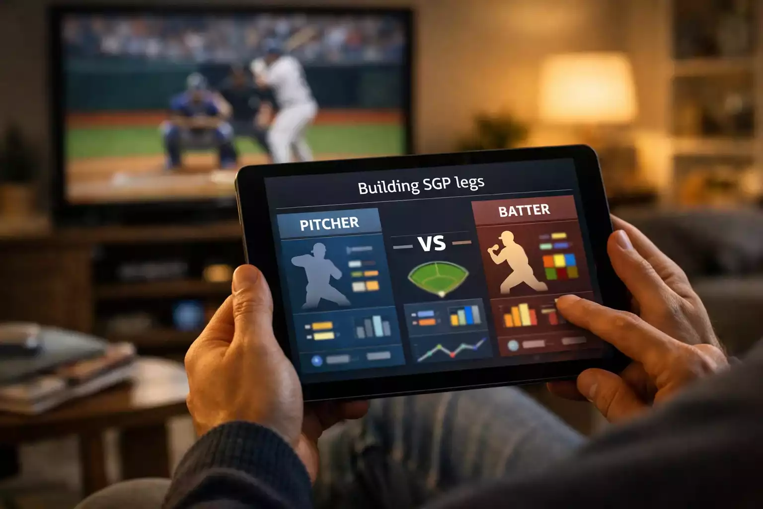 Baseball game analysis with multiple factors highlighted